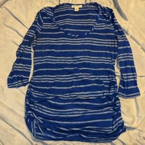 Royal Blue and White Long Sleeve